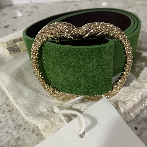 NWT Sézane Artemis Belt size 80 Apple Green - Picture 5 of 5